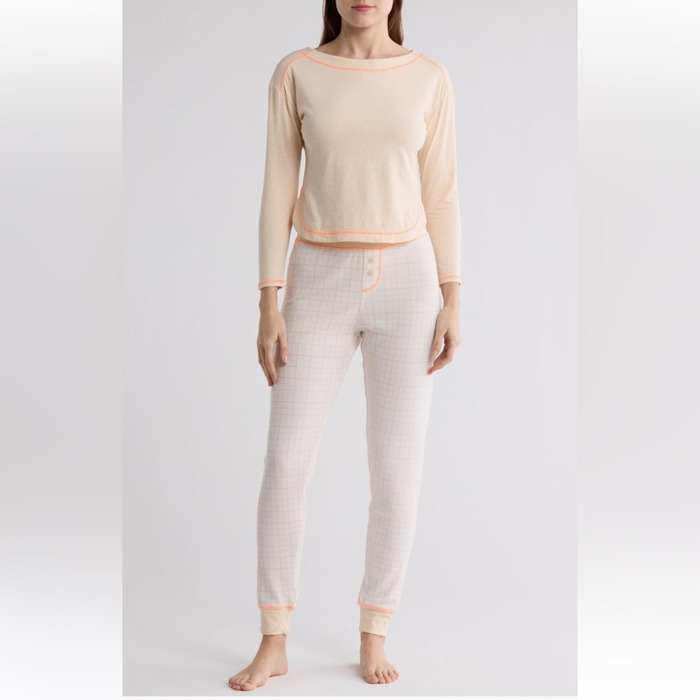 NWT Free People Chill Evening Knit Pajamas Set
